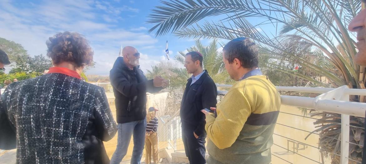 חכ סעדה, ראש המועצה, מנהל אגף הישובים באתר הטבילה